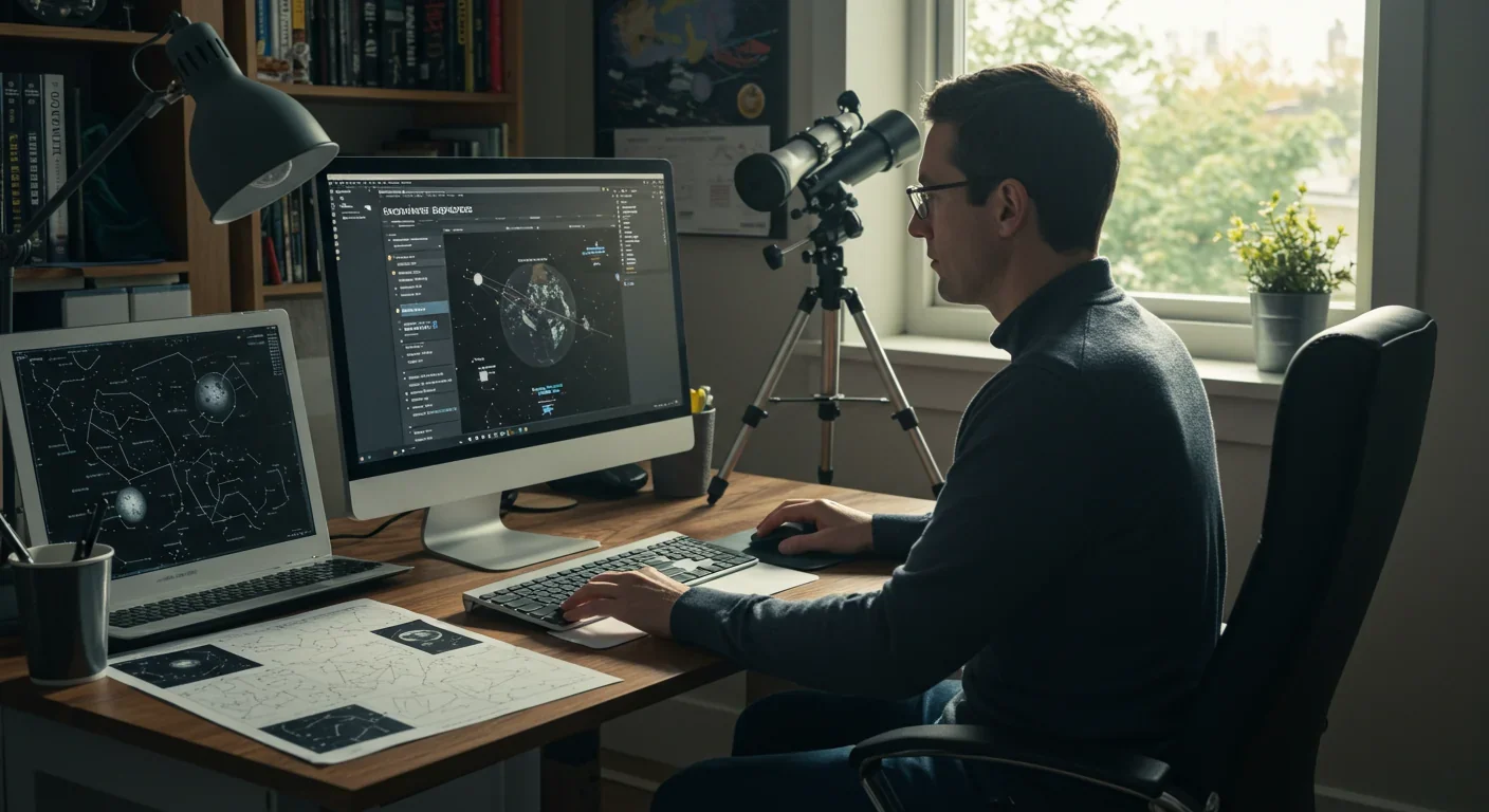 Amateur astronomer participates in exoplanet discovery using citizen science platform at home