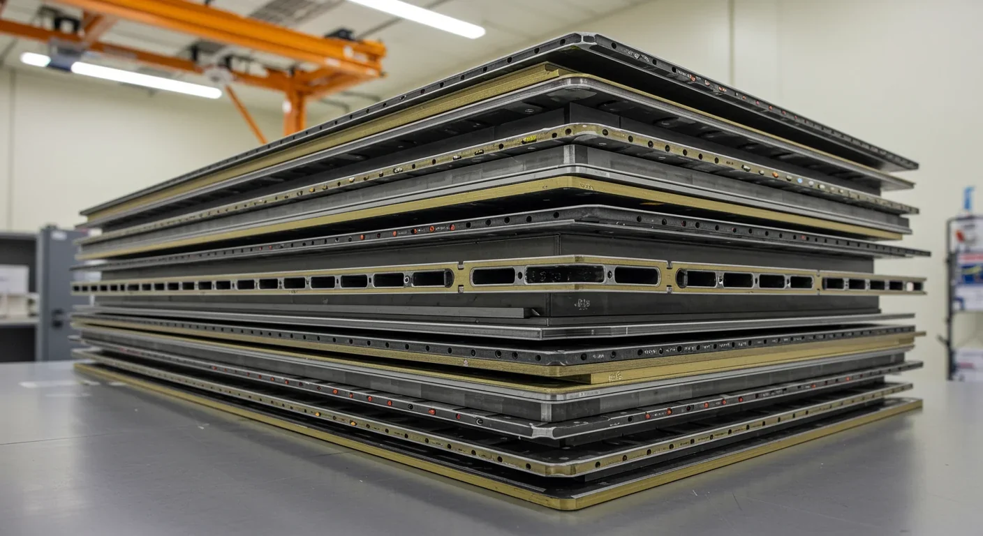 Multi-layered Whipple shield designed to protect spacecraft from impacts