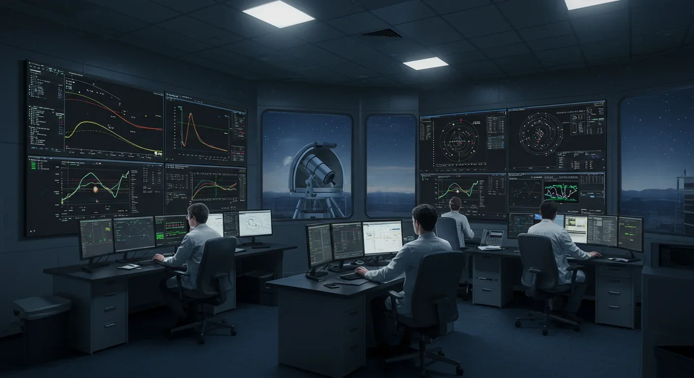 The James Webb Space Telescope floating in space with its golden mirror segments deployed against the backdrop of Earth