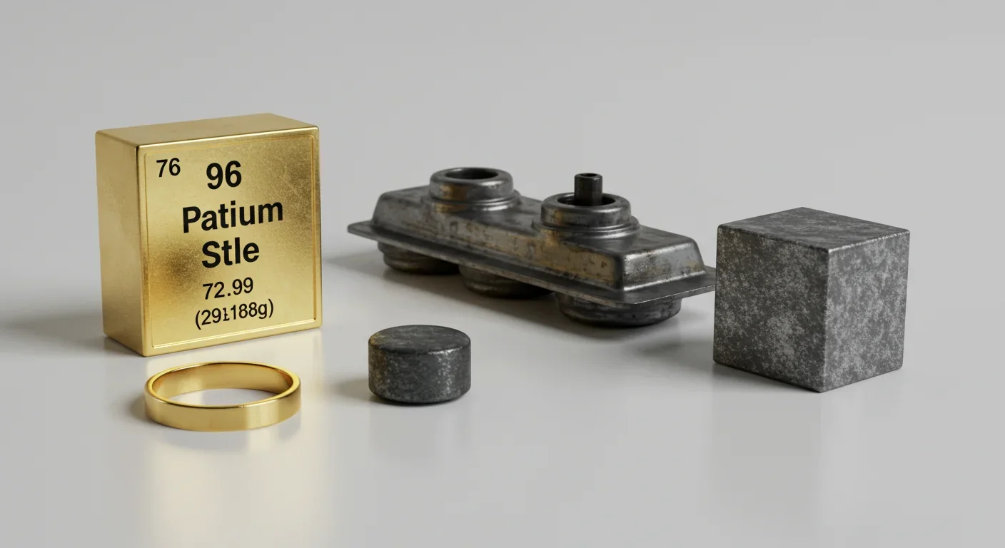 Common objects containing heavy elements created in dying stars billions of years ago