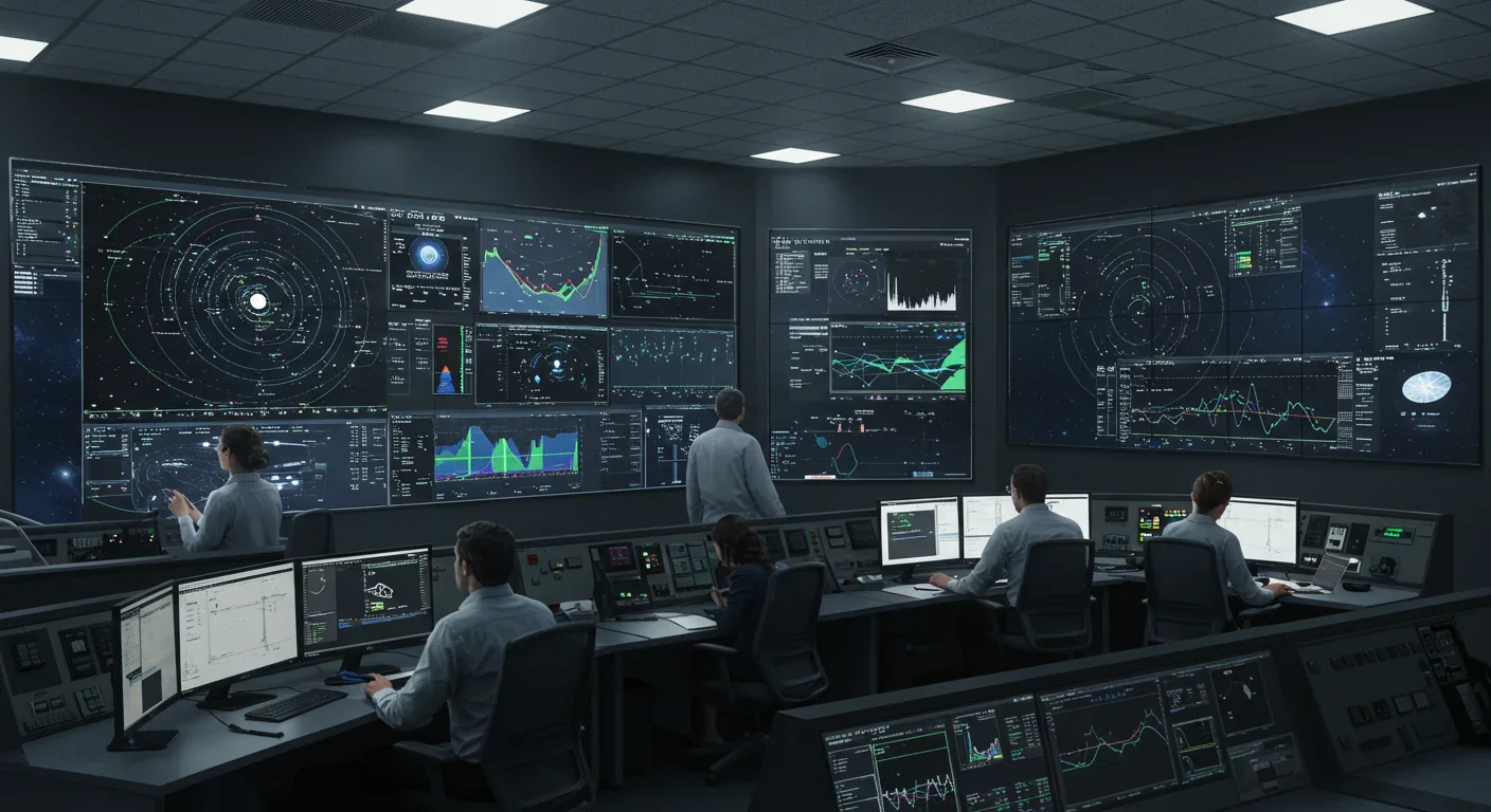 Lunar helium-3 mining facility with processing equipment and fusion reactor under Earth rising over the Moon