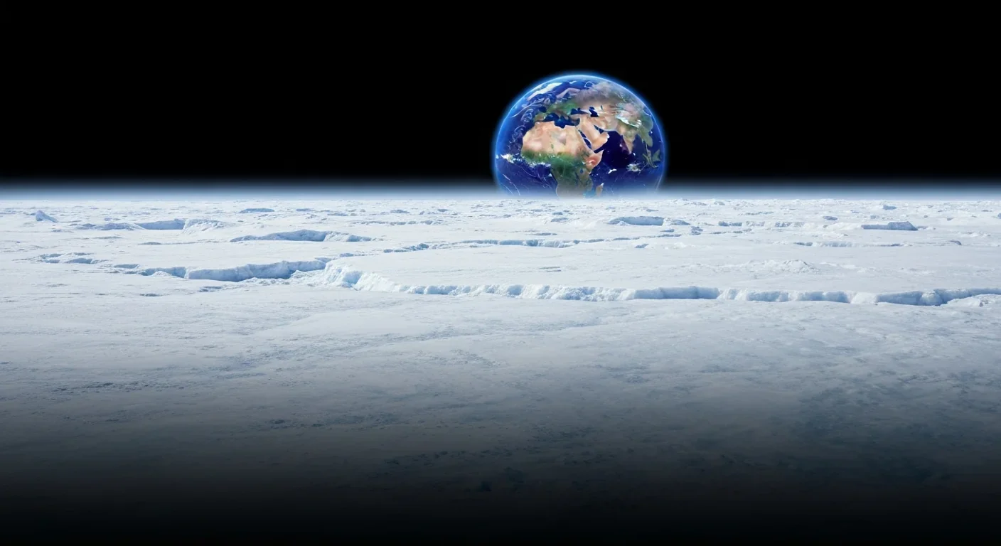 Earth viewed from an alien ice world perspective