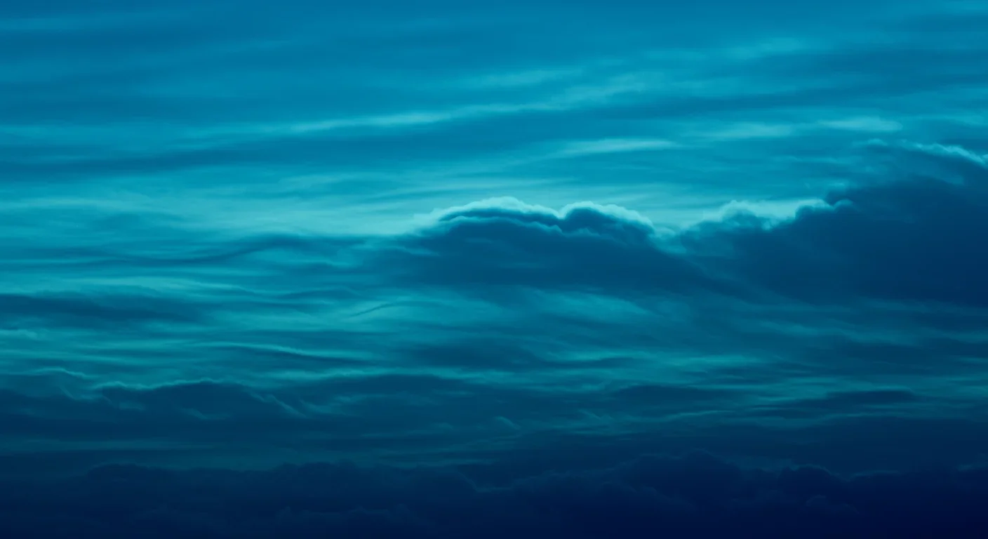 Close-up view of Uranus's dynamic cloud layers and atmospheric banding