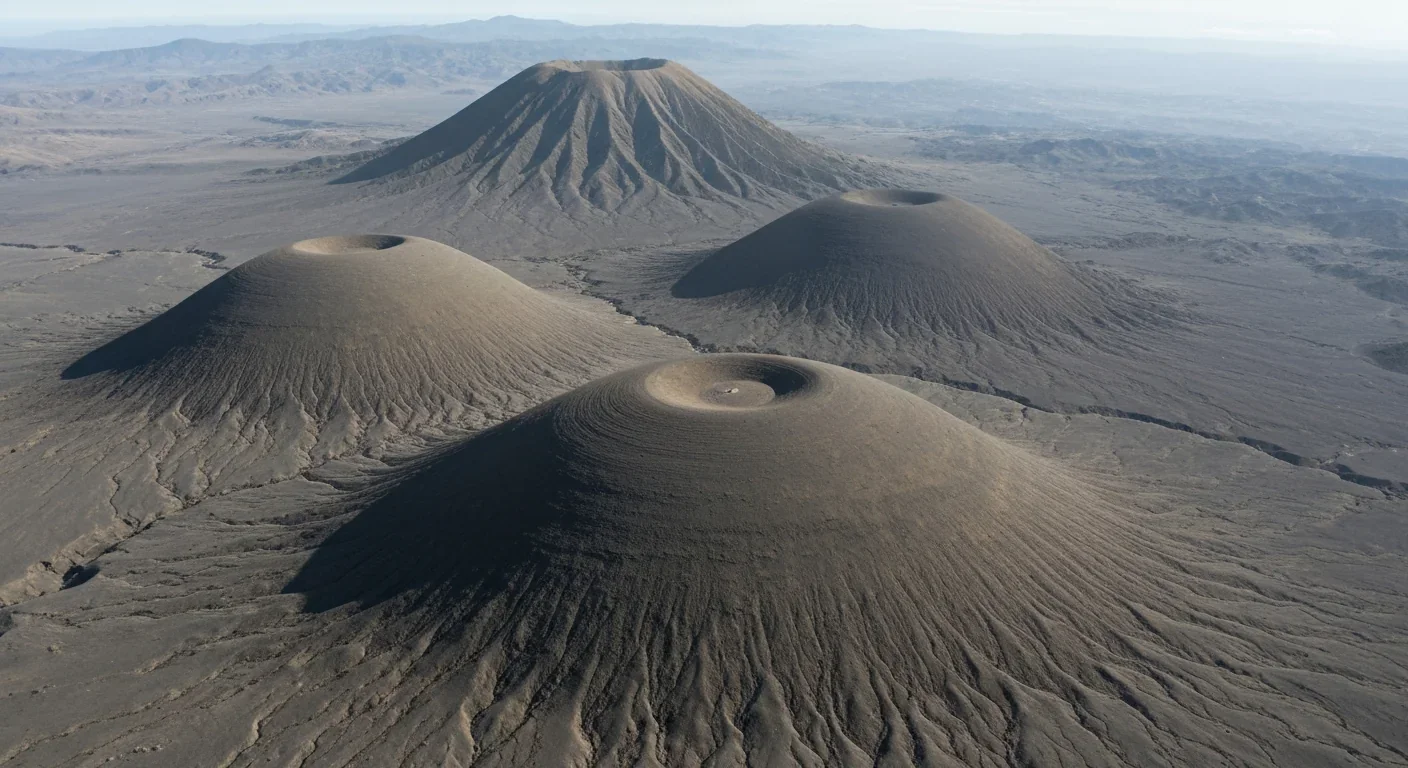 Ghost volcanoes on Ceres shown as flattened ancient domes barely visible on the surface