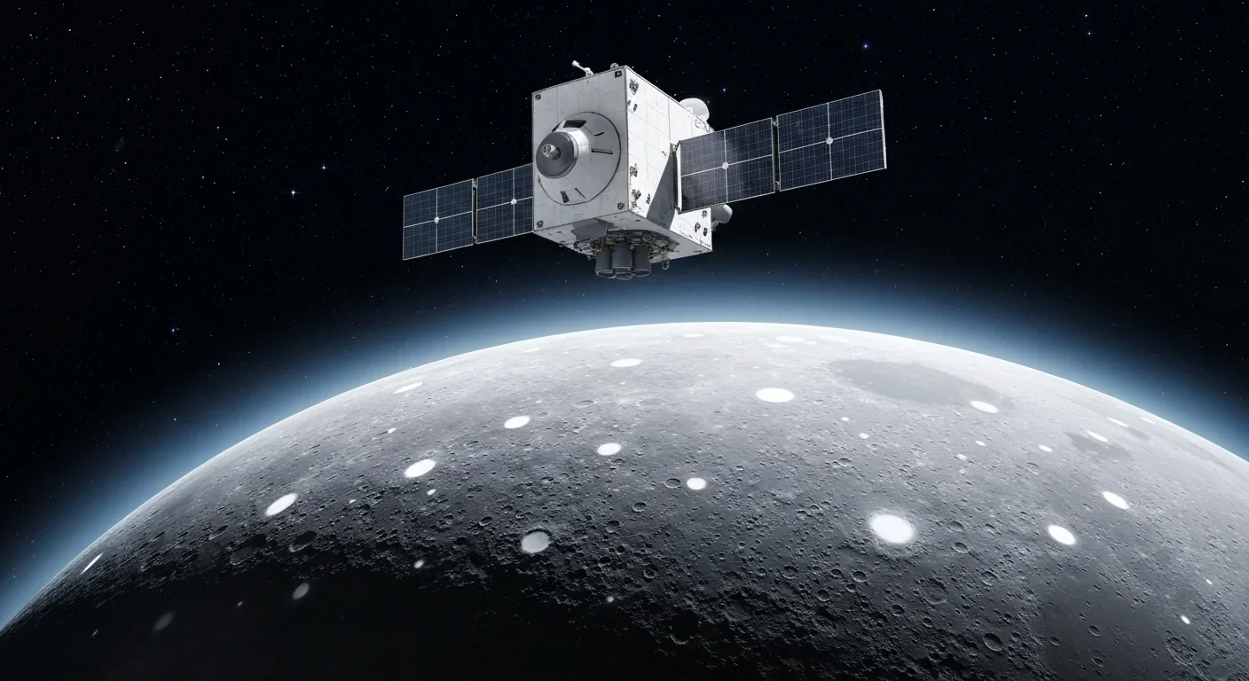 Artist rendering of NASA Dawn spacecraft orbiting Ceres during its mission from 2015 to 2018