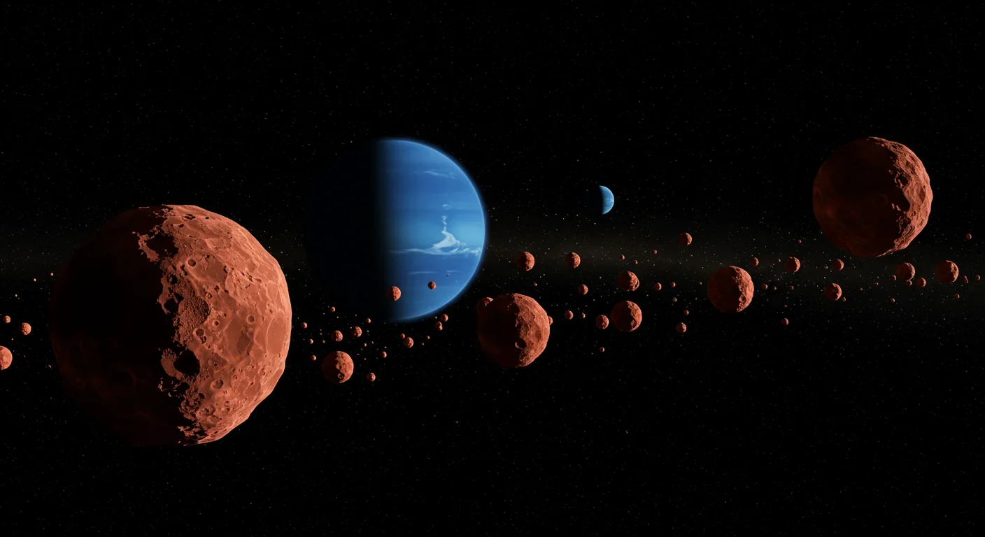 Vast field of Kuiper Belt objects beyond Neptune in the outer solar system