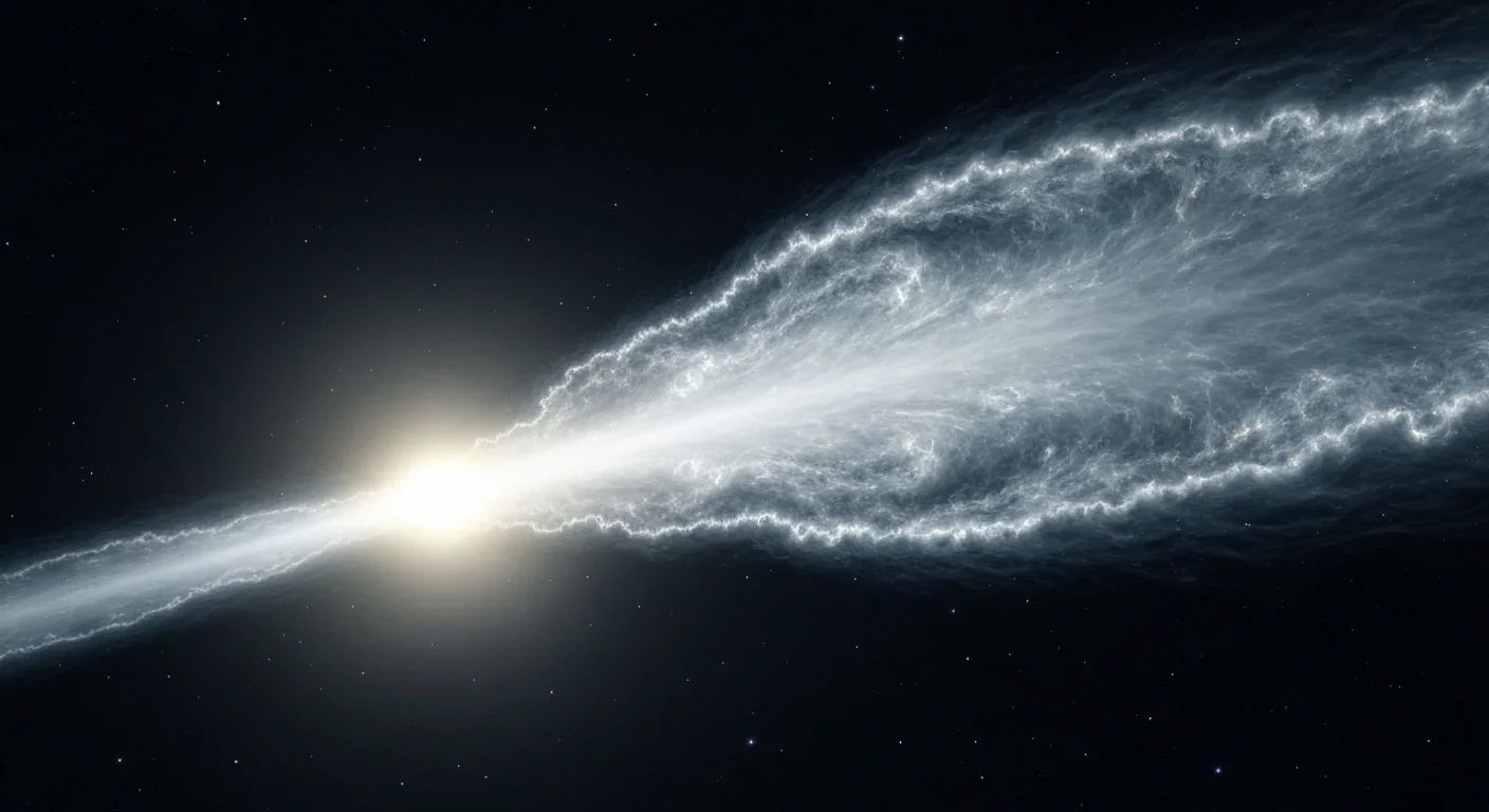 Runaway magnetar creating bow shock wave moving through interstellar gas