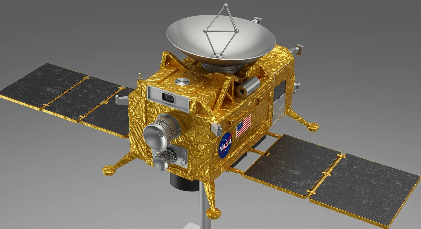 New Horizons spacecraft that discovered the source of Charon's red polar cap in 2015