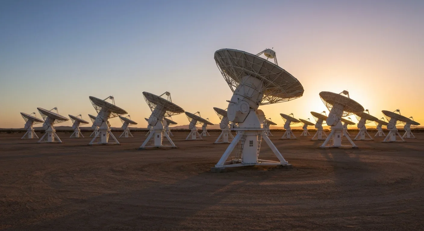 Array of radio telescopes working in coordination for black hole observations