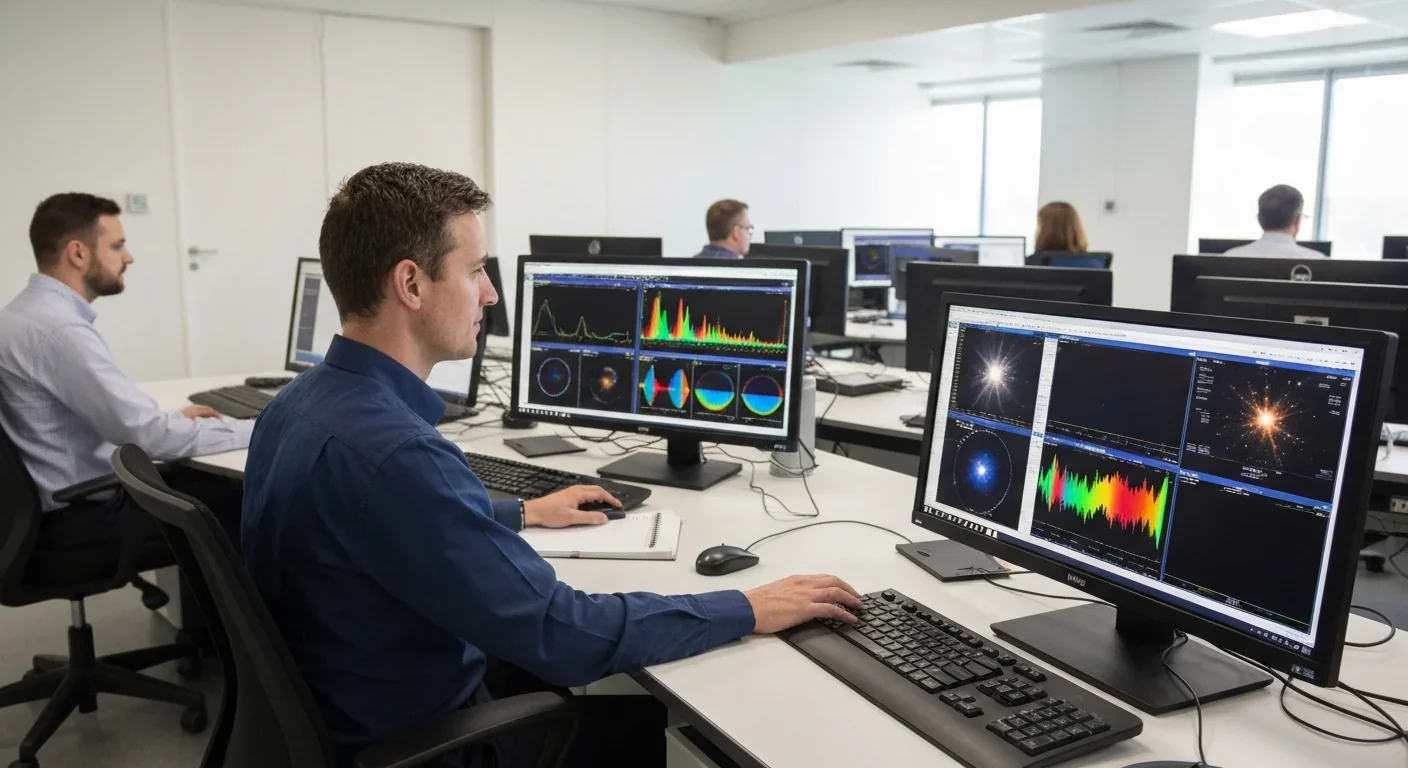 Astronomers monitoring real-time data from galactic center observations