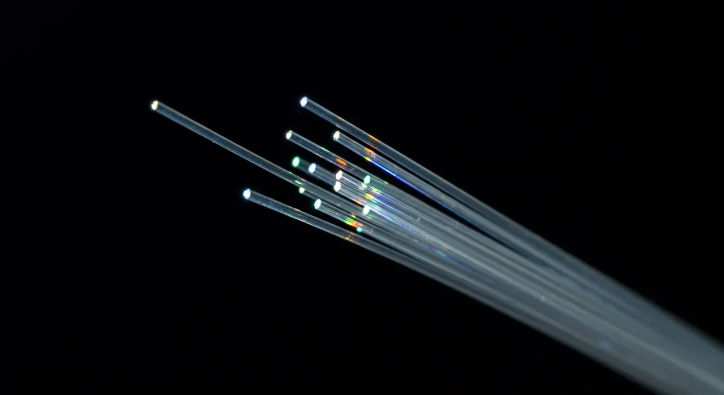 Transparent optical fiber cables with light transmission