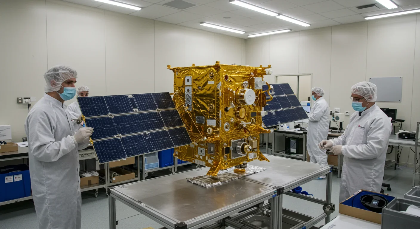 Space debris field showing fragments from satellite collisions orbiting Earth