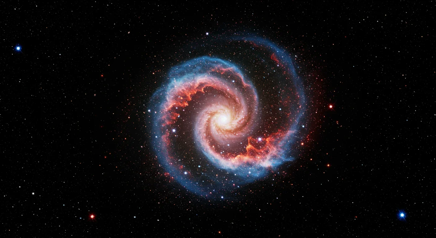 Cosmic dust cloud scattering starlight with wavelength-dependent color effects illustrating the natural explanation for Tabby's Star dimming